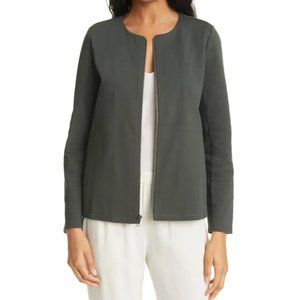 Eileen Fisher Lightweight Green Jacket - Size: XS